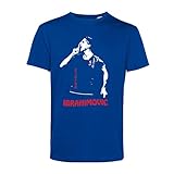 Art T-Shirt, Zlatan Ibrahimovic, Herren, freddie-ts-man-blu-xxl, Blau, freddie-ts-man-blu-xxl XXL