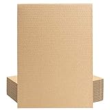 Belle Vous Brauner Karton zum Basteln A4 (24er Pack) - 3 mm Dickes Flaches Kraftpapier A4 für Pakete, Kunst, Handwerk und Verpackung