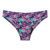 Bauchweg Bikinihose Damen Sexy Leichter Menstruations-Badeslip Weich Bademode für Schwangerschaft Und Wochenbett Panties Postpartum Lecksicher Bikini-Slip Wickel Badeanzug Bikinihose Blau D