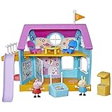 Hasbro Peppa Wutz Peppas Kinder-Clubhaus, Vorschulspielzeug mit Soundeffekten, enthält 2 Figuren und 7 Accessoires, ab 3 Jahren