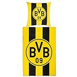 Borussia Dortmund BVB Logo Bettwäsche (Gelb, Einzel)