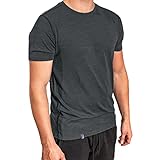 Alpin Loacker Merino T-Shirt Herren - Premium Merino Shirt Herren Kurzarm, Sport Shirt Männer und Funktionsshirt, Herren Merino T-Shirt, Grau L