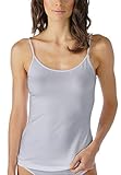 Mey Basics Serie Cotton Pure Damen Spaghetti Tops Grau Melange XS(36)