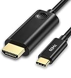 USB C zu HDMI Kabel 4K@60hz [3m,Vergoldetem Anschluss] USB 3.1 Typ C HDMI Kabel(Thunderbolt 3 kompatibel) Kompatibel mit iPhone 15 Pro/iPhone 15 Pro Max, MacBook Pro, Dell, HP, Samsung, Huawei