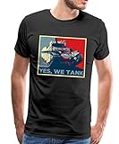Spreadshirt World of Tanks Panzer Yes We Tank Männer Premium T-Shirt, XXL, Schwarz