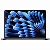 Apple 2023 MacBook Air Tragbar mit M2 Chip: 15,3 Zoll Liquid Retina Display, 8 GB RAM, 256 GB SSD, FaceTime HD 1080P Kamera, kompatibel mit iPhone/iPad; Mitternacht