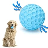 Nobleza Hundespielzeug Ball, Unzerstörbar Hundeball aus Naturkautschuk, Quietschend Interaktives Kauspielzeug, Robuster Hunde Ball, Squeaky Dog Balls, Ø 8cm