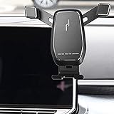 LZZNB Handyhalterung Auto Handyhalter Für VW ID.3 ID.4X ID.6 CROZZ 2021Auto 3 in 1 Kfz Handyhalterung Lüftung & Saugnapf Halter 100% Silikon Schutz Smartphone Halterung