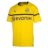 PUMA Herren BVB Cup Shirt Replica with Evonik Logo Without OPEL Trikot, Cyber Yellow, M
