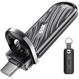 SSK USB 2TB Externe SSD mit bis zu 2000 MB/s, Typ-c Externe Festplatte Solid State Laufwerke USB 3.2 Gen 2X2 Memory Stick für iPhone15/16 Pro ProRes Mac/WTG/Android, Zinklegierung