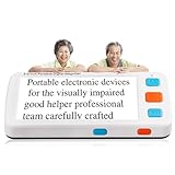 Elektronische Lesehilfe, Handlupe mit 12,7 cm (5 Zoll) LCD-Bildschirm, 4-fach-Zoom und 17-Farb-Modus, für Sehbehinderte/schwache Sicht/Farbenblindheit usw