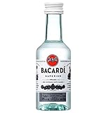 Bacardi Ron Carta Blanca Superior PET 40% Rum, 1 x 0.05 l