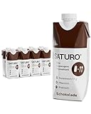 SATURO® Trinknahrung Schokolade | Astronautennahrung Mit Protein & 330kcal | Trinknahrung Mit Wertvollen Nährstoffen | 8 x 330ml
