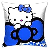 pingshang Hello Kitty Kissenbezugbezüge 18x18 Dekoratives Sofa Car Soft