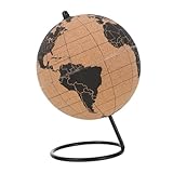 MUSISALY geografische Tischgloben Kugellampe aufleuchten Desktop-Weltkugel Erdkugel Vintage Weltkugel ametist z office geobord Bürodekoration Tisch-Weltkugel Spezielles Kork pap