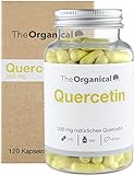 TheOrganical® Quercetin Kapseln | 120 Kapseln mit 500mg natürlichem Quercetin | Hergestellt in Hamburg