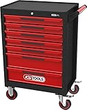 KS Tools 897.0007 ECOline SCHWARZ/ROT Werkstattwagen mit 7 Schub