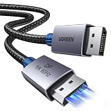 UGREEN 16K Displayport Kabel 2.1 16K 10K 60Hz 8K 120Hz 4K 240Hz 165Hz 144Hz, DP kabel 80Gbps mit HDR, FreeSync, G-Sync, DSC 1.2a, HDCP 2.2 für PC, HDTV, Gaming Monitor (3M)