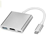 Type C to HDMI 4K 30Hz Multiport AV Converter with USB 3.0 Port Mac HDMI Adapter , USB C to HDMI Multiport Adapter Digital AV Multi Port Adapter