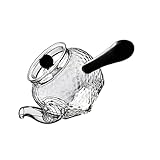 MILISTEN 1stk Teekanne Wasserkocher Auf Dem Herd Wasserkocher Für Kalte Getränke Teegeschirr Jahrgang Aufbewahrungsorganisator Für Bastelfarben Vintage Trinkgläser Glas Seitengriff Tee Set
