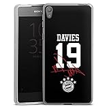 DeinDesign Silikon Hülle kompatibel mit Sony Xperia E5 Case transparent Handyhülle FC Bayern München FCB Davies