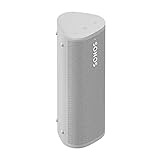 Sonos ROAM SL WiFi und Bluetooth Lautsprecher – Kompakter Lautsprecher für den Innen- und Außenbereich – Kompatibel mit AirPlay2 – Bis zu 10 Stunden Akkulaufzeit – In Weiß