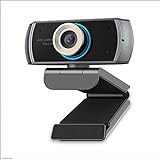 Bodhdbsbsa Webcam, Videokonferenz-Webcam, HD 1080P Desktop-Computer Laptop USB-Live-Schönheits-Gesicht Web-Kamera, Eingebaute Doppel Noise Reduction Mikrofon, H.264 Glatte Bildqualität