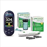 OneTouch Ultra Plus Reflect Starter Set mg/dL: 1 Messgerät, 60 Teststreifen, Lanzettengerät und Lanzetten im Etui. Damit Sie Ihren Blutzucker in den Griff bekommen