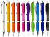 StillRich ergonomischer Kugelschreiber 10 oder 50 Stück | hochwertiger Kulli | blauschreibende Premium Kugelschreiberminen für weiches schreiben (50, Bunt)