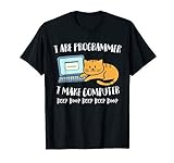 I Are Programmer Programmierer Informatiker Computer Katze T-Shirt