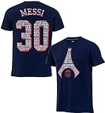 PARIS SAINT GERMAIN T-Shirt Lionel Messi PSG, offizielle Kollektion, Herren, blau, S
