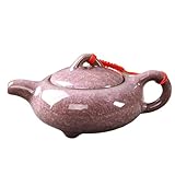 Tetera Porzellan-Teekanne, 175 ml, chinesischer Gongfu-Teekocher, 175 ml, Eisriss-Glasur, Teekanne für blühenden Tee und losen Teebereiter für Milchkaffee