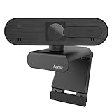 Hama Webcam 1080p Full HD mit Stereo Mikrofon (PC Webcam mit Autofokus und intelligenter Belichtung für Homeoffice und Gaming, 360 Grad schwenkbar, mit Kamera-Abdeckung, 1/4 Zoll Gewinde für Stative)