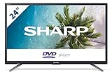 SHARP LC-24DHG5112E HD Ready LED TV mit integriertem DVD-Player, 60 cm (24 Zoll), Triple Tuner [Energieklasse A]