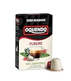 Oquendo Furore Kaffeekapseln, 100 % kompostierbar, kompatibel mit Nespresso, 90 Kapseln
