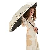 Regenschirme Sonnenschirm UV-Schutzschirm Ultraleichter Kleiner Frauen Aluminiumlegierung (Color : Weiß, Size : 60 * 98cm)