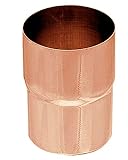 Ablaufrohrverbinder Kupfer in den Größen 60, 76, 80, 87 und 100 mm (100 mm)