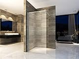 160x200cm Walk In Dusche Begehbare Duschwand Glas Duschabtrennung Duschtrennwand Glastrennwand Glaswand mit NANO-Beschichtung
