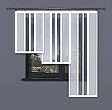 Home Dekorator Temida Vorhang Scheibengardinen Panel Bildschirm durchbrochen Jacquard EU (60 x 120 cm)