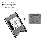 STElectronic PCMCIA Adapter mit CompactFlash Speicherkarte 4GB für Mercedes Bediensystem COMAND APS* - PCMCIA-Adapter APS Code 527 513 - mit CF Speicherkarte 4 Gigabyte von Kimtigo - 4 GB