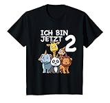 Kinder Süße Kinder & Zoo 2.Geburtstagsfeier - 2 Jahre alt Geschenk T-Shirt