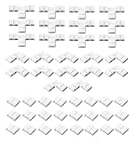 48 Stück 2 Nadel LED Streifen Verbinder, Lichtverbinder T Form L Form Lückenlose Lötfreie Steckverbinder LED Adapter Licht Verlängerung Verbinder für 3528 2835 SMD RGB LED Streifenlicht (10 mm)