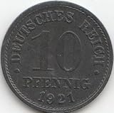 Deutsches Reich Jägernr: 299 1918 sehr schön Zink 1918 10 Pfennig Reichsadler (Münzen für Sammler)