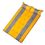 WSY Ultralight Camping Aufblasbare Matratze Sleeping Pad 2~3 Personen Außenluftkissen Verdicken Schlaf Pads Feuchtedichte Matte Wandern (Color : Yellow)