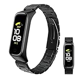 BDIG Armband Kompatibel mit Samsung Galaxy Fit 2, Metall Ersatzarmband Wasserdicht Edelstahl Replacement Armband Zubehör Uhrenarmband für Galaxy Fit 2(No Host)