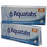 Wasserreinigungstabletten AQUATABS 2 Packungen mit je 50 Tabletten von Medentech