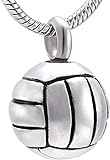QQJJSUDIW Pet Human Ashes Urn Schmucklady Ash Necklace Cremation Jewelry Men S Ashes Pendant Stainless Steel Spherical Ashes Necklace Souvenir