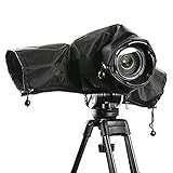Soskakiist Tragbarer Regenschutz Teleobjektiv Kamera Regenschutz wasserdichte und Staubdichte Kamera Regenmantel für Canon Nikon Pendax Sony DSLR-Kameras