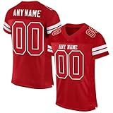 Personalisiert American-Football-Trikot Custom Football Jersey Personalized Stitched/Printed Team Name & Number Sports Uniform Men Women Youth Herren Sporthemden Schnelltrocknend Atmungsaktiv T-S