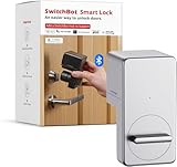SwitchBot Smart Lock, Bluetooth elektronisches Türschloss, intelligentes Türschloss für das Öffnen der Türen ohne Austausch zu müssen, kompatibel mit WiFi Bridge (separat erhältlich)